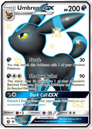 Umbreon GX SV69/SV94 - Holofoil Hidden Fates Shiny Vault