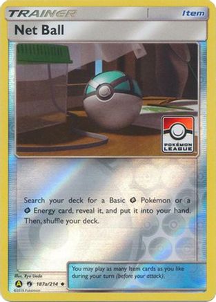 Net Ball (Pokemon League) (Pokemon League) - 187a/214 187a/214 - Reverse Holofoil League & Championship Cards