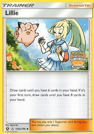 Lillie (Regional Championships) 125a/156 - Reverse Holofoil League & Championship Cards