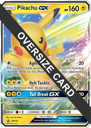Pikachu GX SM232 - Holofoil Jumbo Cards