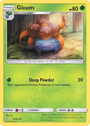 Gloom 003/236 - Reverse Holofoil SM Cosmic Eclipse