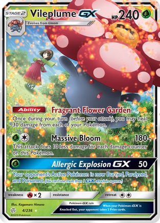 Vileplume GX 004/236 - Holofoil SM Cosmic Eclipse