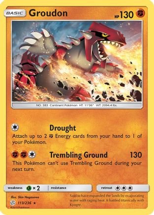 Groudon 113/236 SM Cosmic Eclipse