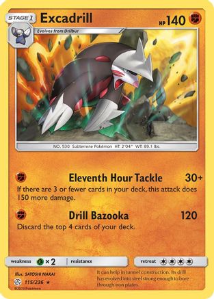 Excadrill 115/236 - Reverse Holofoil SM Cosmic Eclipse