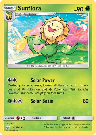 Sunflora 008/236 SM Cosmic Eclipse