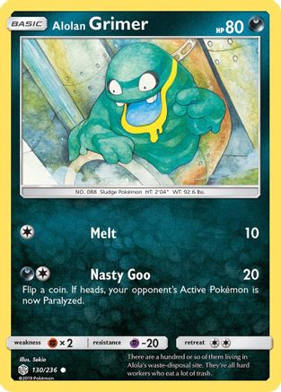 Alolan Grimer 130/236 SM Cosmic Eclipse