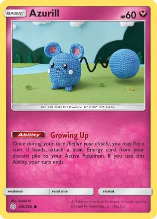 Azurill 146/236 SM Cosmic Eclipse