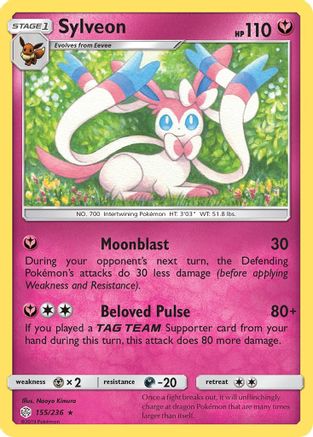 Sylveon 155 SM Cosmic Eclipse