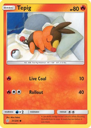 Tepig 031/236 - Reverse Holofoil SM Cosmic Eclipse