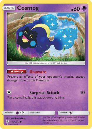 Cosmog 100/236 - Reverse Holofoil SM Cosmic Eclipse