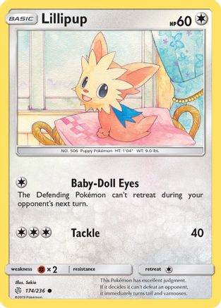 Lillipup 174/236 - Reverse Holofoil SM Cosmic Eclipse