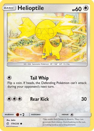 Helioptile 179/236 SM Cosmic Eclipse