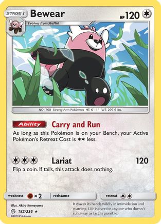 Bewear 182/236 SM Cosmic Eclipse