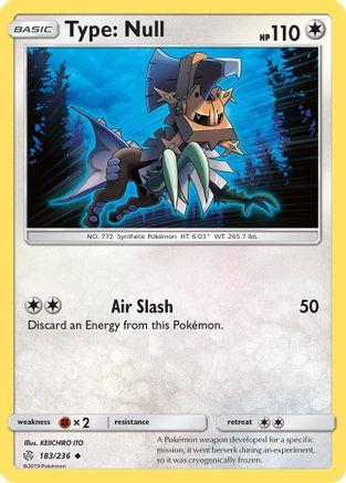 Type: Null 183/236 - Reverse Holofoil SM Cosmic Eclipse