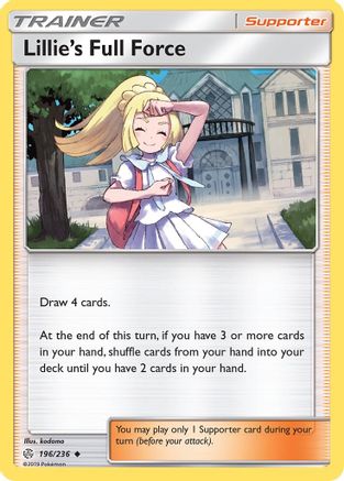 Lillie's Full Force 196/236 - Reverse Holofoil SM Cosmic Eclipse