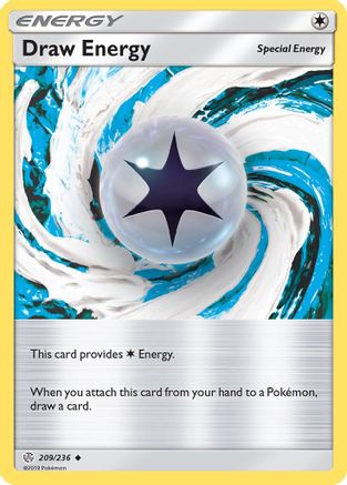 Draw Energy 209/236 - Reverse Holofoil SM Cosmic Eclipse
