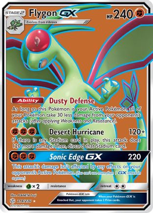 Flygon GX (Full Art) 218/236 - Holofoil SM Cosmic Eclipse