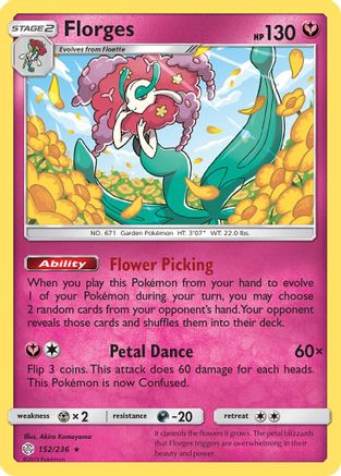 Florges 152/236 - Reverse Holofoil SM Cosmic Eclipse