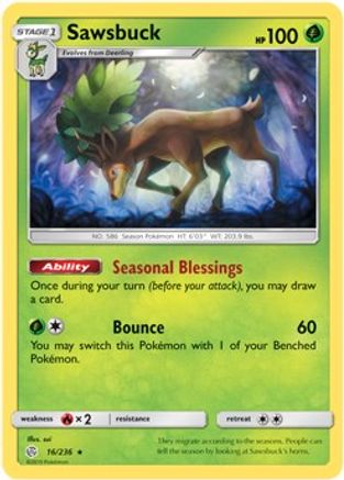 Sawsbuck (Prerelease Kit Exclusive) 016/236 Deck Exclusives