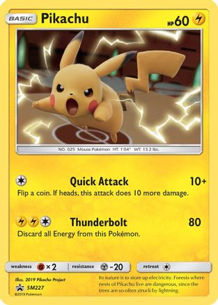 Pikachu SM227 - Holofoil SM Promos