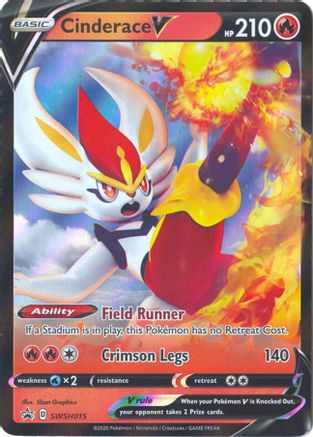 Cinderace V SWSH015 - Holofoil SWSH Sword & Shield Promo Cards