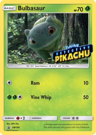 Bulbasaur (Detective Pikachu Stamped) SM198 - Holofoil SM Promos