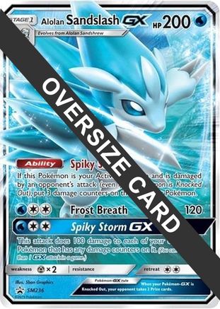 Alolan Sandslash GX SM236 - Holofoil Jumbo Cards