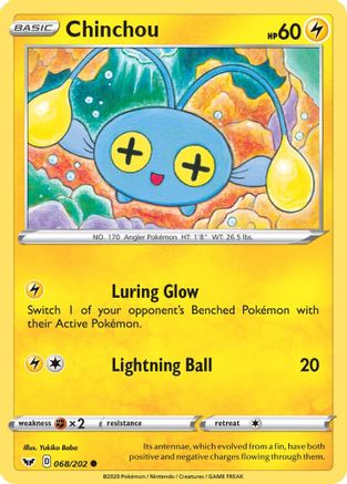 Chinchou (068) (068) 068/202 Sword & Shield Base Set