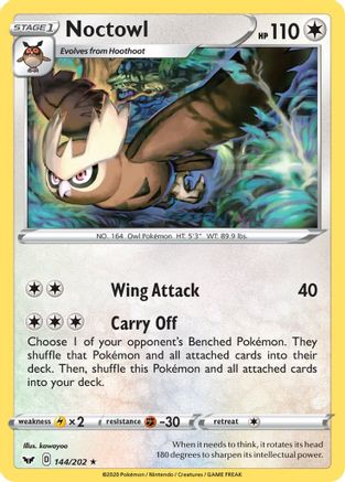 Noctowl 144/202 Sword & Shield Base Set