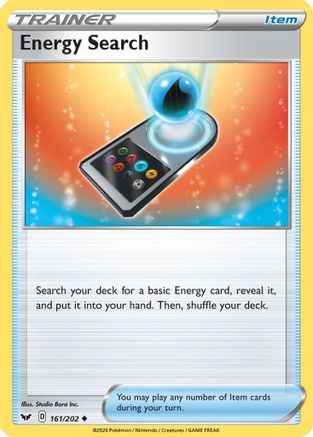Energy Search 161/202 Sword & Shield Base Set