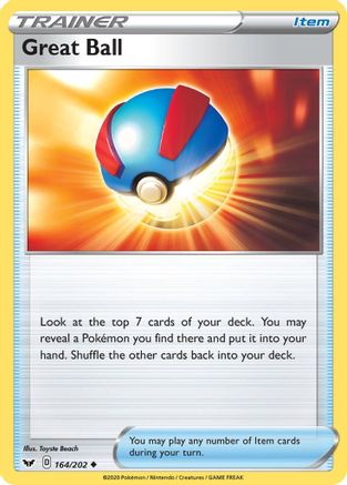 Great Ball 164/202 - Reverse Holofoil Sword & Shield Base Set
