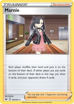Marnie 169/202 - Reverse Holofoil Sword & Shield Base Set