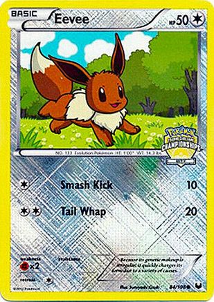 Eevee (City Championships) 084/108 - Reverse Holofoil League & Championship Cards
