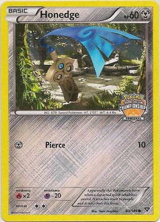 Honedge (Regional Championships) 083/146 - Reverse Holofoil League & Championship Cards