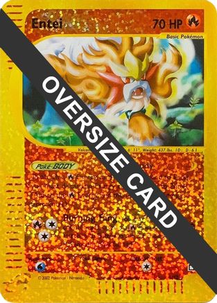 Entei (Box Topper) 005/12 - Reverse Holofoil Jumbo Cards