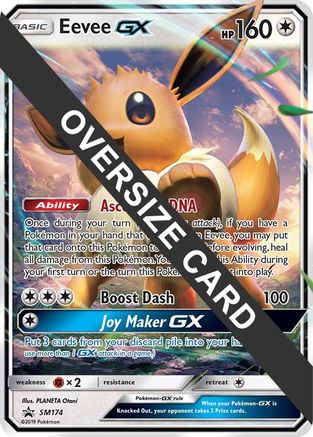 Eevee GX - SM174 (SM Black Star Promo) - Holofoil Jumbo Cards