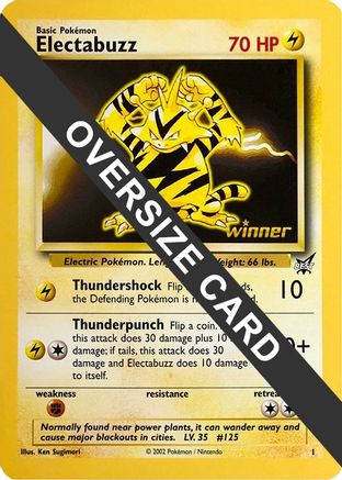 Electabuzz (Best of Game 1 Promo) 001 Jumbo Cards
