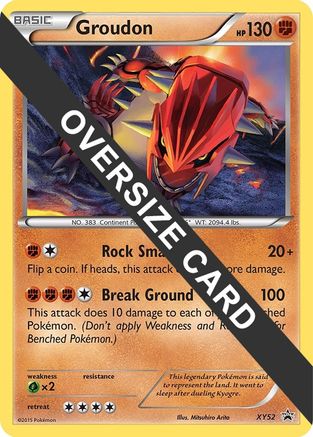 Groudon (XY Black Star Promo) XY52 - Holofoil Jumbo Cards