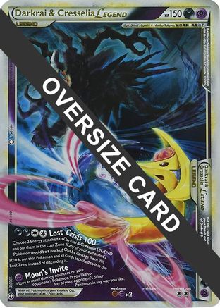 Darkrai & Cresselia Legend (Single Oversized Promo) 099/102 - Holofoil Jumbo Cards