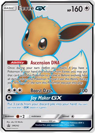 Eevee GX SM242 - Holofoil SM Promos