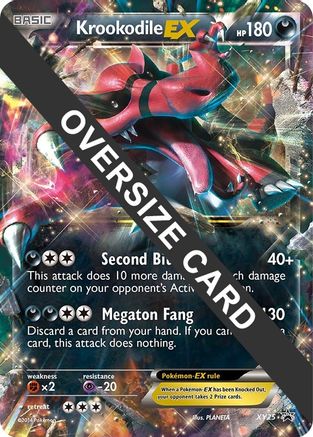 Krookodile EX XY25 - Holofoil Jumbo Cards
