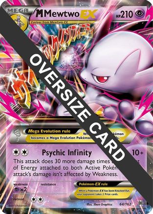 M Mewtwo EX 064/162 - Holofoil Jumbo Cards