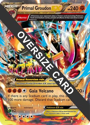 Primal Groudon EX 086/160 - Holofoil Jumbo Cards