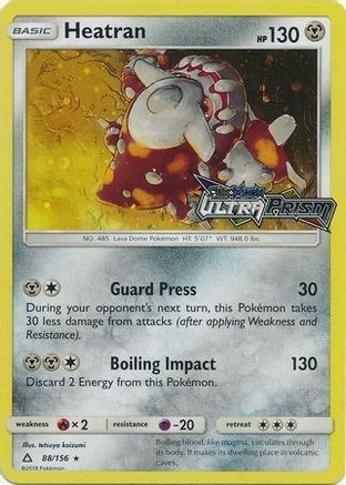Heatran (Prerelease) 088/156 - Holofoil Alternate Art Promos