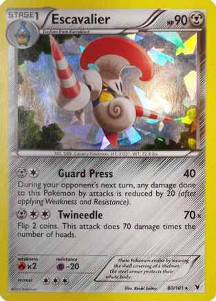 Escavalier (Cracked Ice Holo) 080/101 - Holofoil Deck Exclusives
