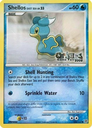Shellos East Sea (Origins Game Fair 2008) 106/132 Nintendo Promos