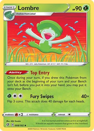 Lombre 008/192 - Reverse Holofoil Rebel Clash