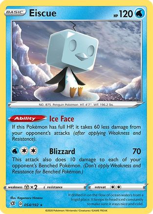 Eiscue 054/192 - Holofoil Rebel Clash
