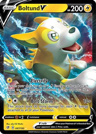 Boltund V 067/192 - Holofoil Rebel Clash