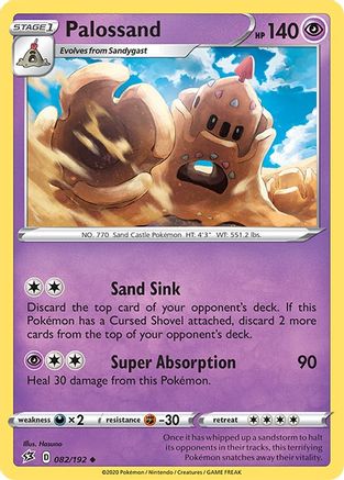 Palossand 082/192 - Reverse Holofoil Rebel Clash